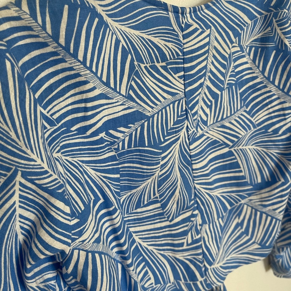 Floral Front Tie Crop Top Shade & Shore Women’s Size S - Picture 6 of 9